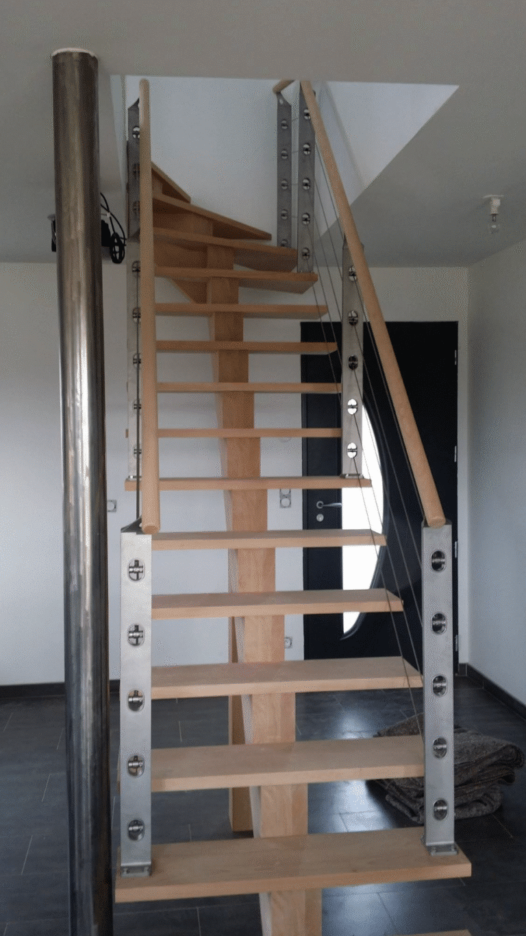 Installation escalier bois  Bois-Guillaume